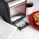 preview thumbnail 20 of 28, Rae Dunn Toaster, Stainless Steel 2 Slice Square Toaster, Wide Slot with 5 Browning Levels, with Bagel, Defrost