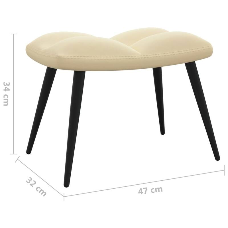 vidaXL Relaxing Chair multi colors Velvet