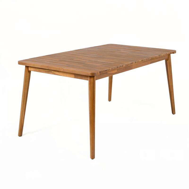 Acacia Wood Dining Table 6-Person Outdoor Table