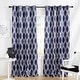 preview thumbnail 13 of 13, ATI Home Alfie Room Darkening Blackout Grommet Top Curtain Panel Pair 52X84 - Peacoat Blue