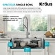 preview thumbnail 64 of 150, KRAUS Kore Workstation Drop-In Stainless Steel Kitchen Sink