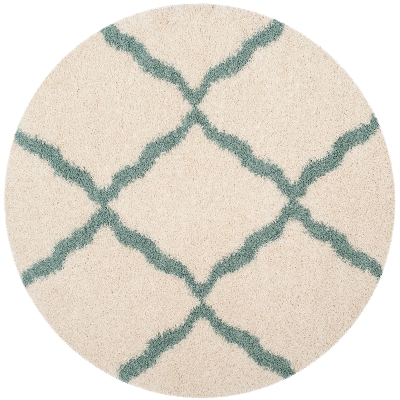 SAFAVIEH Dallas Shag Hacer Trellis 1.5-inch Thick Rug