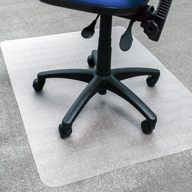 Ecotex BioPVC Chair Mat for Low Pile Carpets up to 1/4" Thick - 46" x 60"