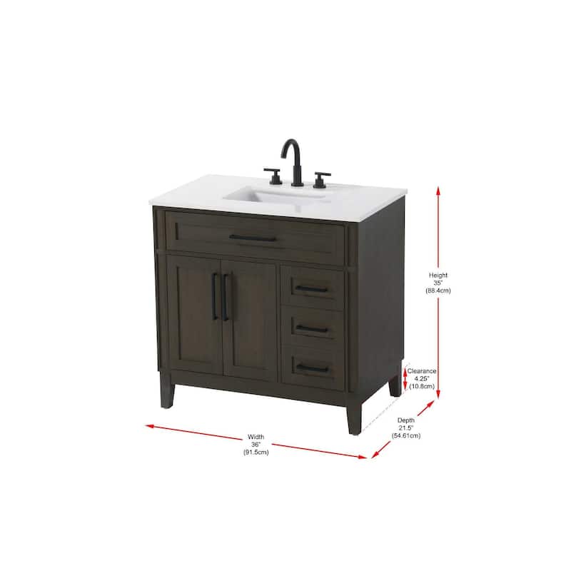 Rachel Single Bathroom Vanity (32-42 inch)