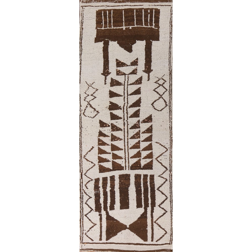 Anatolian Oriental Runner Rug Hand-knotted Wool Carpet - 3'0"x 9'2"