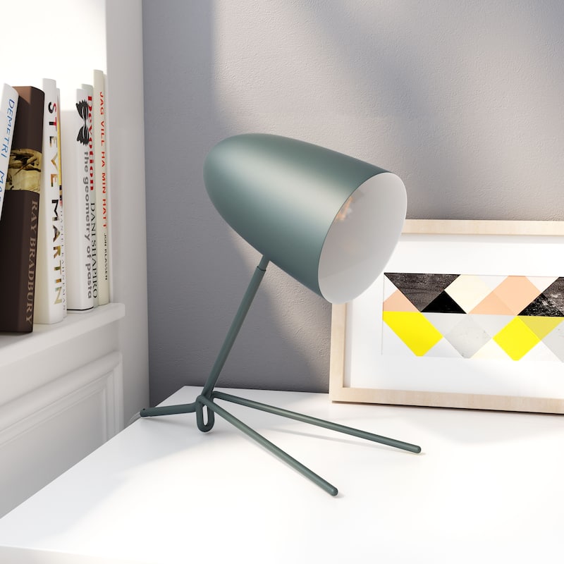 Jamison Table Lamp - 15.4" W x 6.7" D x 15" H - Green