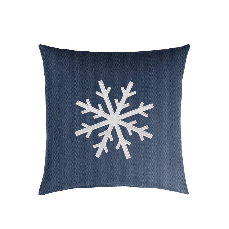 Snowflake Sunbrella Indoor/ Outdoor Pillow, 18 in x 18 in
