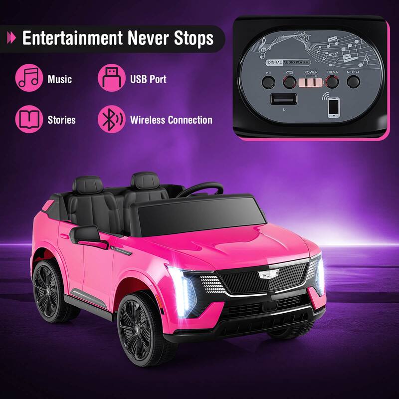 Costway 2 Seater Ride on Truck with Remote Control 3 Speeds LED Lights - See Details