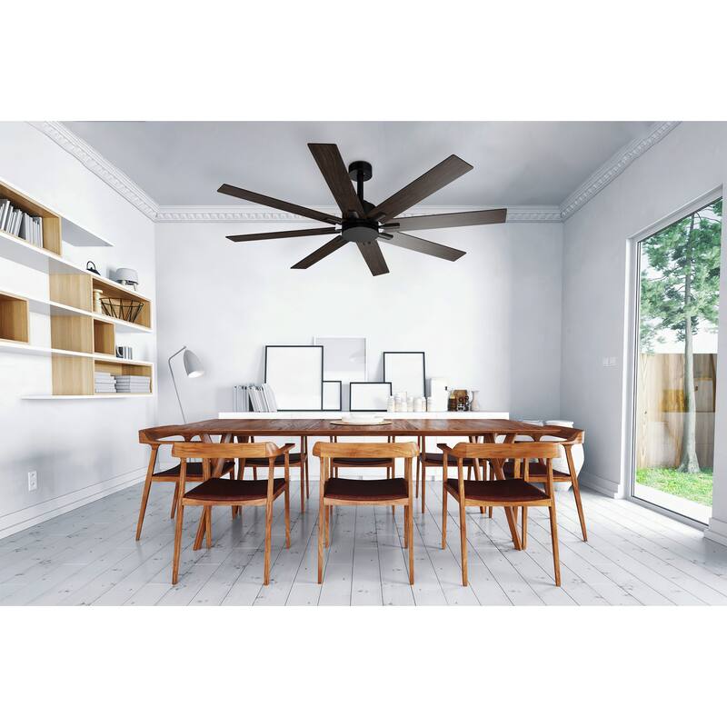 65"W Standard Ceiling Fan with Remote Control Metal Timing(Two Side)