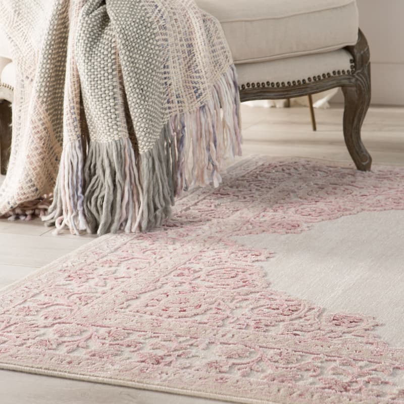Juniper Home Fables Collection Oriental Medallion Area Rug