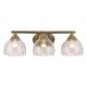 preview thumbnail 3 of 1, Golden Lighting Ariella 3-light Vanity in Brushed Champagne Brass