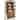 Modern Wood Lower Doors Bookcase, Office Bookcase, Office Shelving, Office Storage, Fully Assembled, Rich Medium Brown