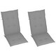 preview thumbnail 6 of 8, vidaXL Rocking Chair with Cushions Gray Solid Acacia Wood