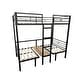 preview thumbnail 8 of 9, Space-Efficiency Full Size Loft Bed with Table Set Transformable to Full over Full Bunk Bed/Versatile Table Set