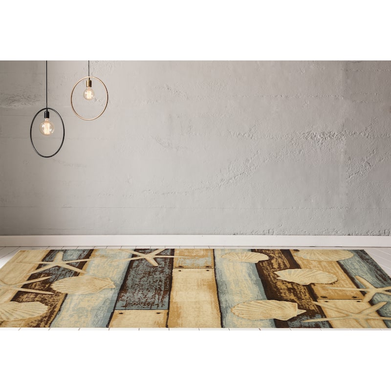American Destination Pier Coastal Area Rug