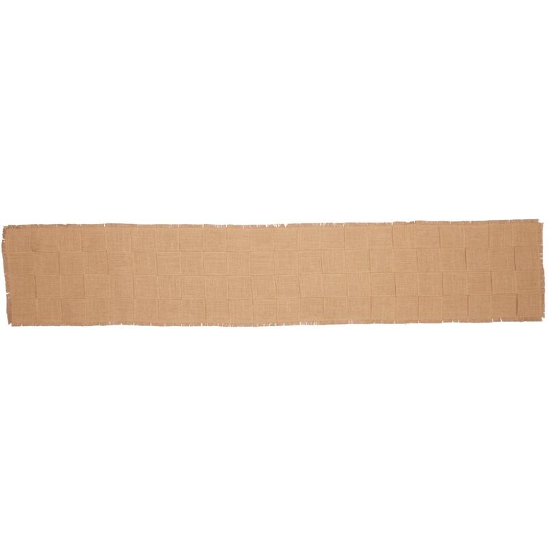 Jute Burlap Natural Basket Weave Runner