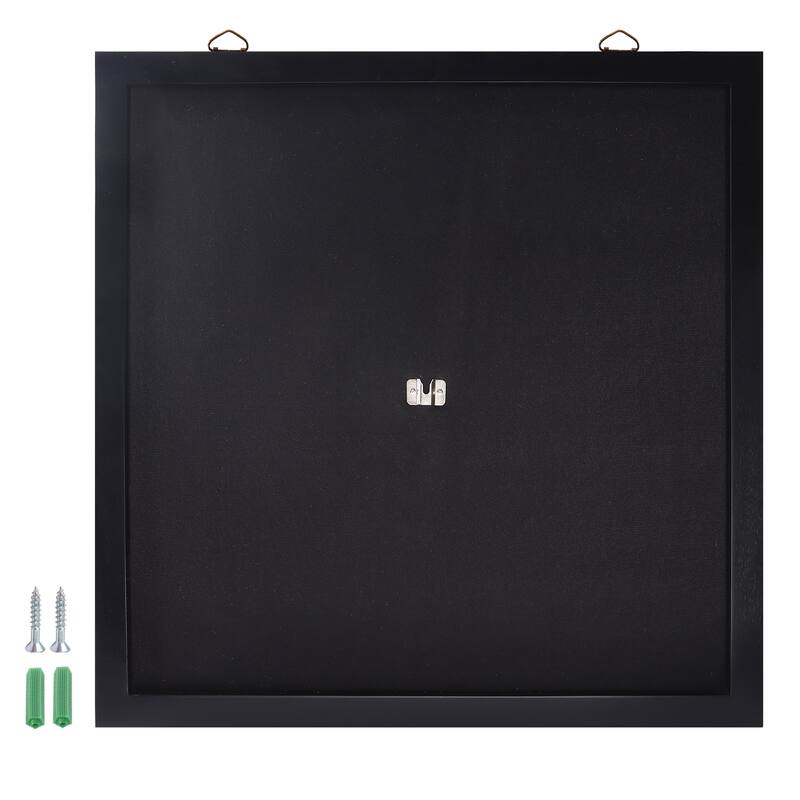 GSE™ Dart Backboard with Wood Frame and Felt. Wall Protector for Dart Board Surround - Black