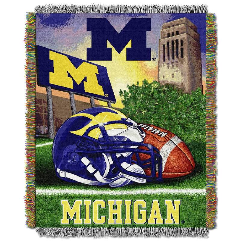 NCAA Big Ten Conference School Tapestry Throw Blanket