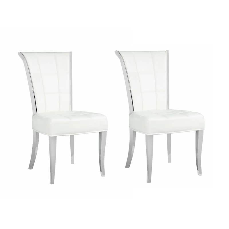 Somette Aurelia Tufted Side Chair, Set of 2 - 27.8" x 20.3" x 37.8"