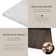 preview thumbnail 5 of 9, Furniture of America Evangeline Modern Dark Walnut Genuine Marble Top 70-inch Dining Table