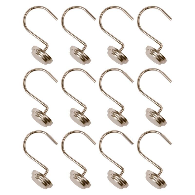 Utopia Alley Rust Resistant Metal Shower Curtain Rings for Bathroom, Set of 12