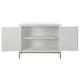 preview thumbnail 6 of 9, Uttermost Front Range White 2 Door Cabinet - 40.25"W x 34"H x 13"D