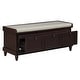 preview thumbnail 30 of 70, Storage Bench with Cushioned Seat and 3 Drawers