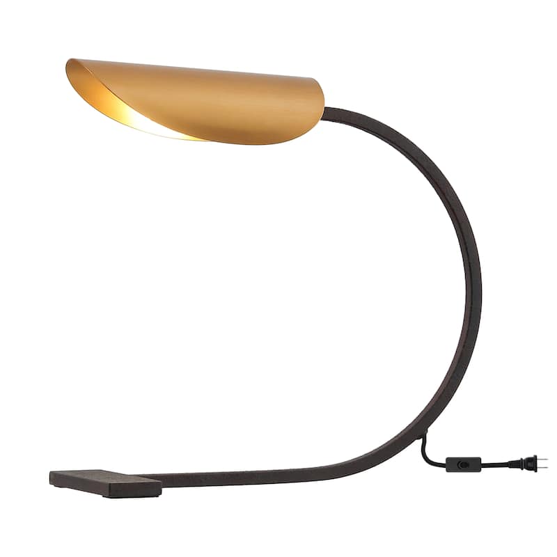 SAFAVIEH Mari 15-inch Metal Table Lamp (LED Bulb Included) - 6"W x 16"D x 15"H