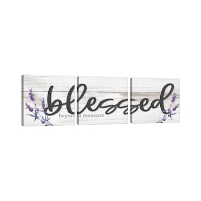iCanvas "Blessed Beyond Measure" by Susie Boyer 3-Piece Wall Art Set