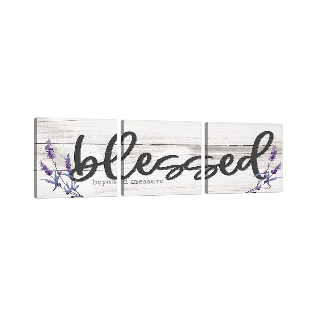 iCanvas "Blessed Beyond Measure" by Susie Boyer 3-Piece Wall Art Set