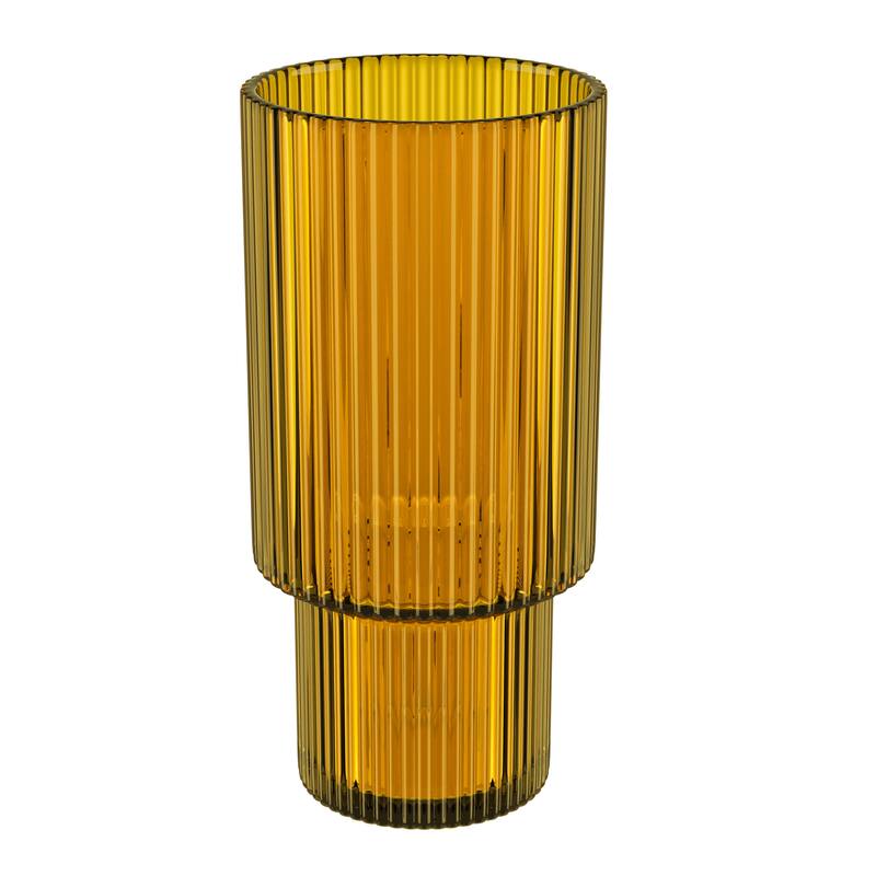 American Atelier Vintage Ribbed Fluted Glasses Set of 4