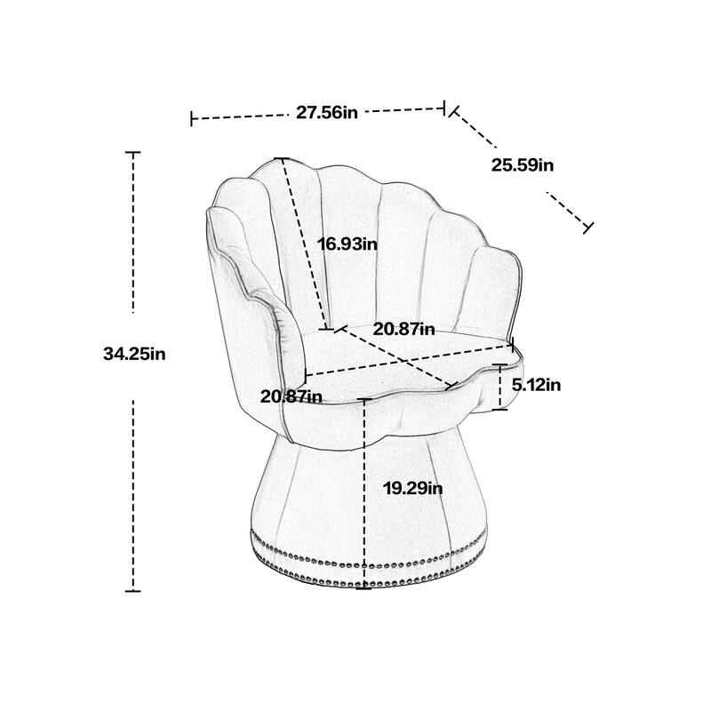 Swivel Comfy Round Accent Sofa Chair for Living Room On Sale Bed