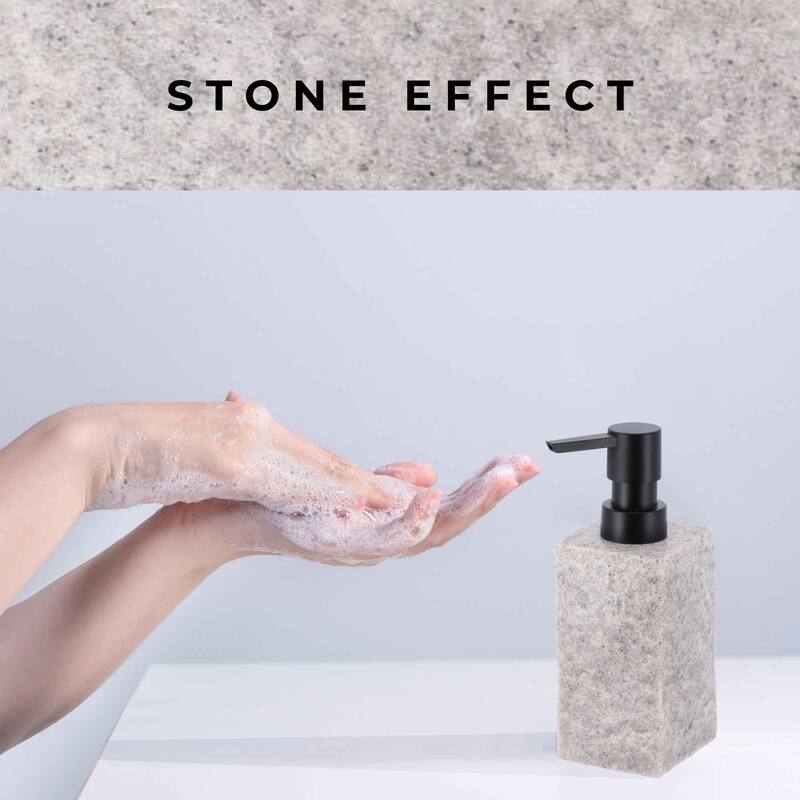 Collection Stone Effect Bath Accessory Set-4 pieces