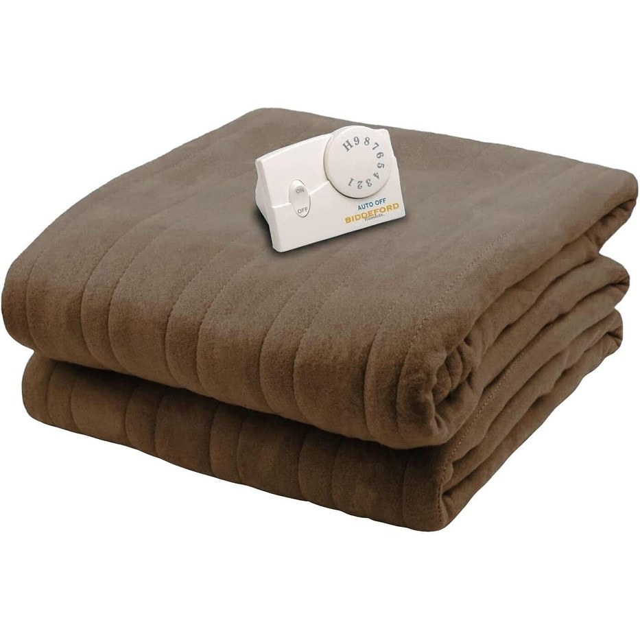 Biddeford Comfort Knit Electric Heated Blanket, Full Size, Chocolate - On  Sale - Bed Bath u0026 Beyond - 36851972