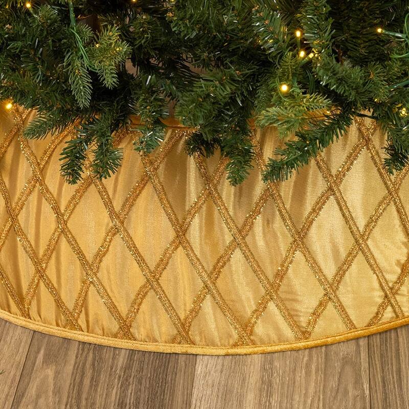 Kurt Adler 24-Inch Gold Satin Tree Collar