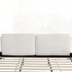 preview thumbnail 37 of 94, Upholstered Platform Bed with Curve-Shaped Design Headboard