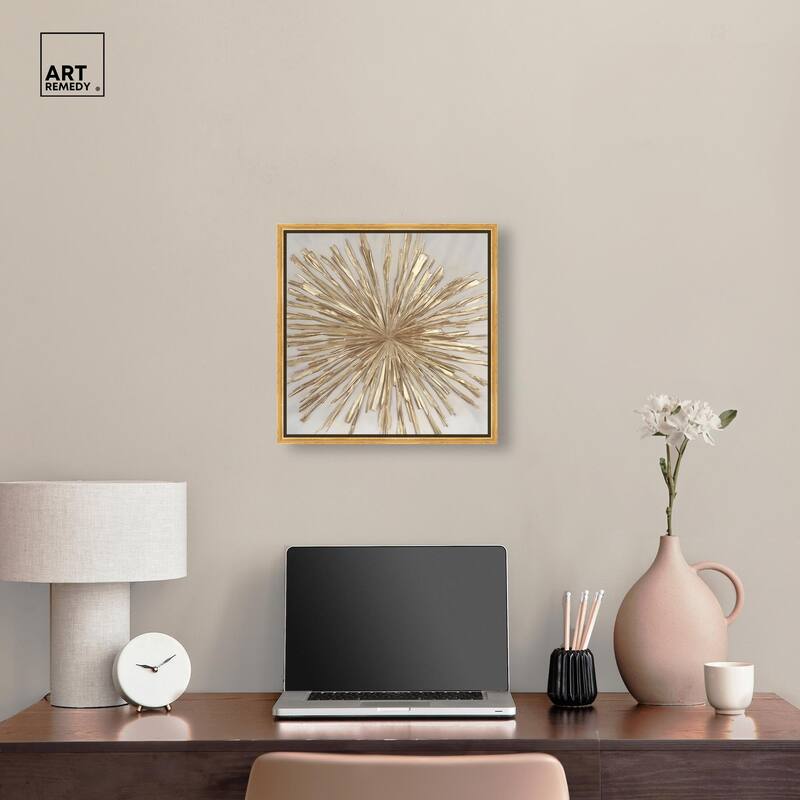 Golden Zenith Canvas by Art Remedy