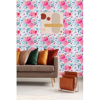 Garden Flowers Peel and Stick Wallpaper - - 32617206