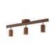 preview thumbnail 20 of 33, 4-Light Walnut Wood Grain Adjustable Linear Track Light 39.4in