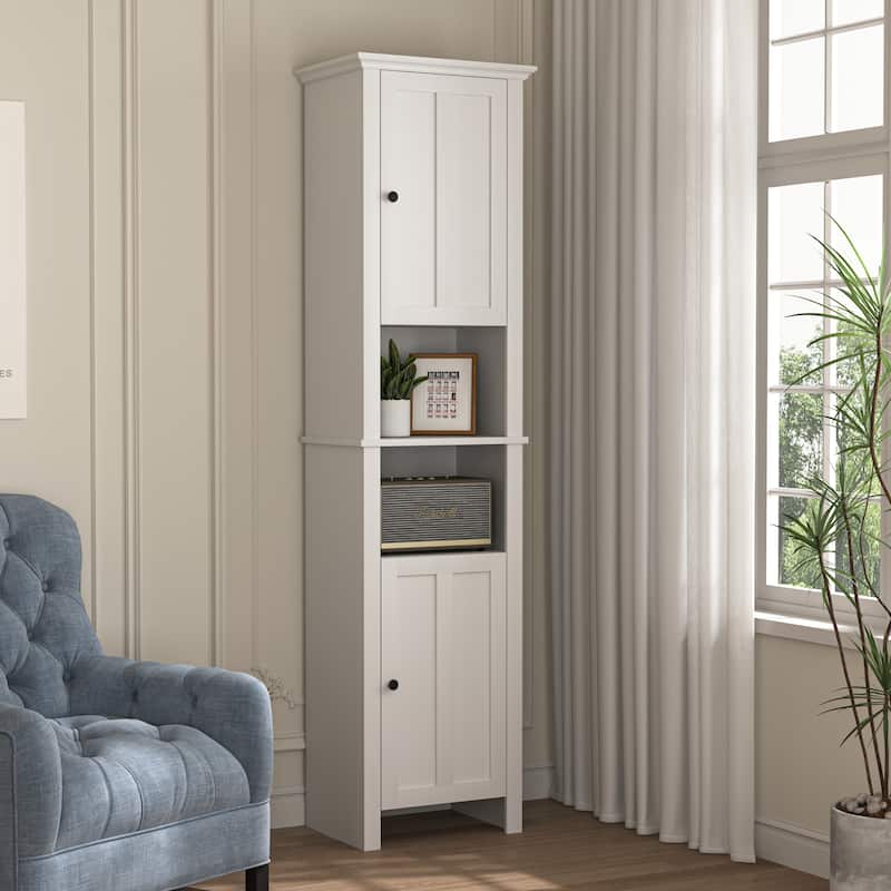 Bathroom Floor Storage Cabinet with 2 Doors