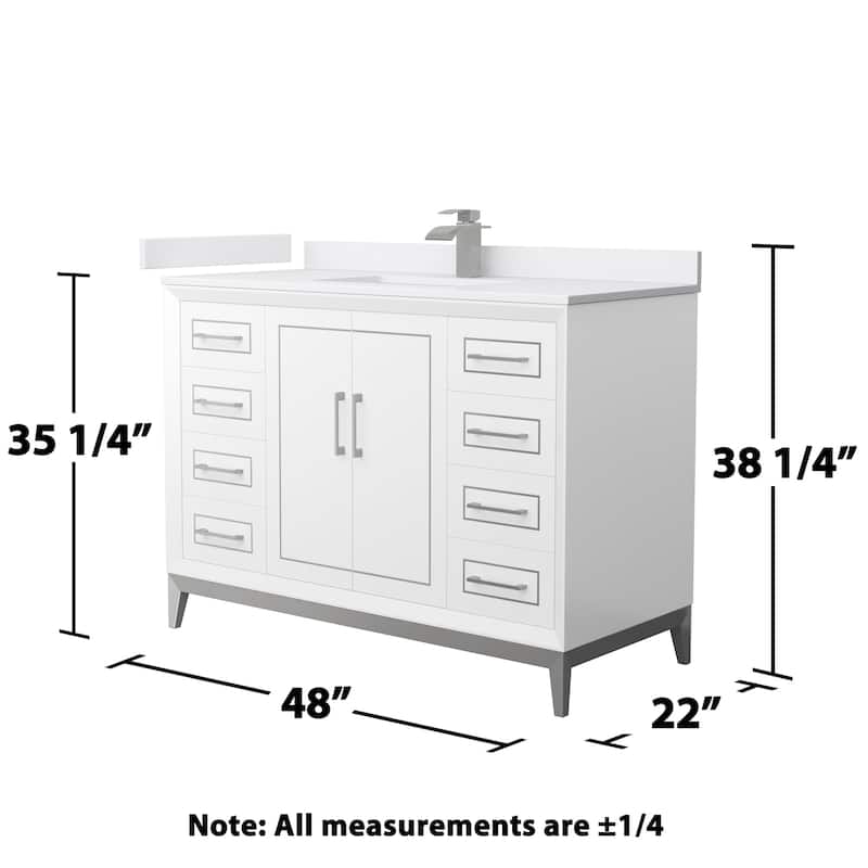 Wyndham Collection WCH515148S-VCA-UNSMXX Marlena 48" Free Standing