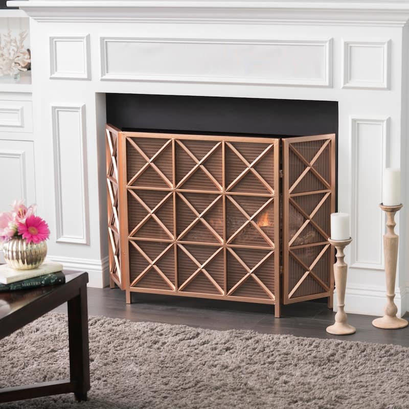 Margaret 3-Panel Fireplace Screen by Christopher Knight Home