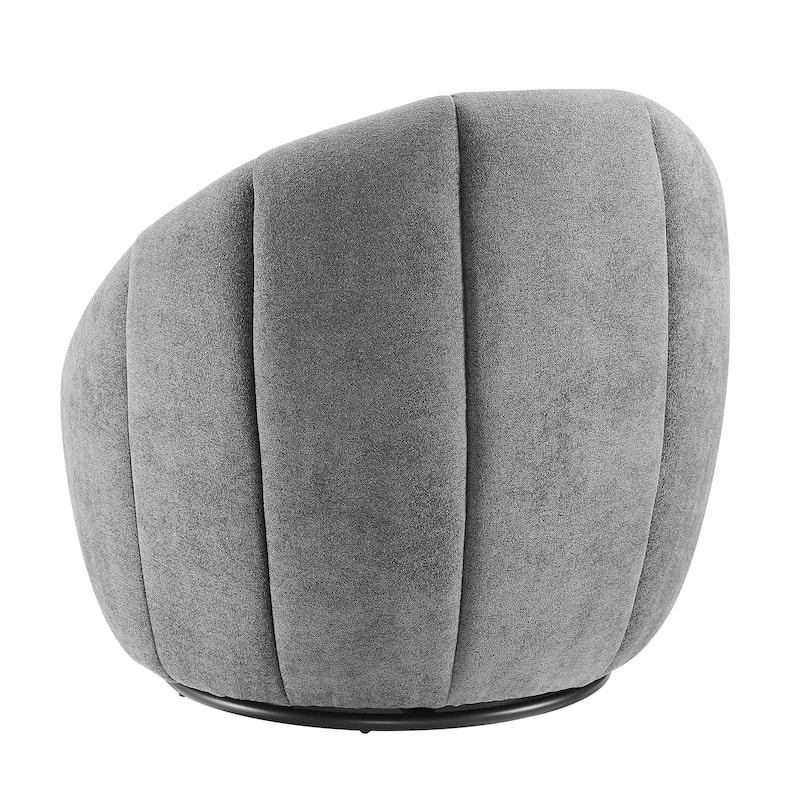 Art Leon Modern Swivel Barrel Chair