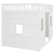 preview thumbnail 98 of 112, Solid Wood House Loft Bed with Window Design and Ladder, Twin/Full Size Playhouse Bed Loft Bed Frame with Guardrail for Kids