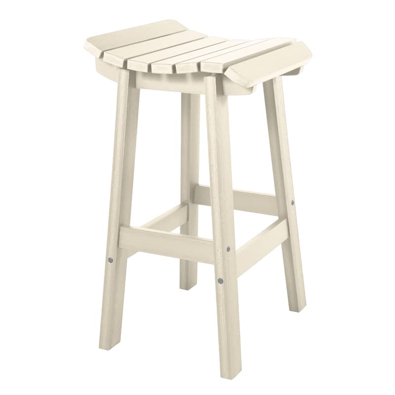 HIGHWOOD Summit Square Bar Height Stool - Whitewash