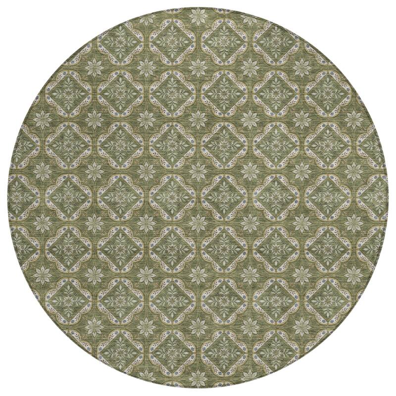 Machine Washable Indoor/ Outdoor Contemporary Granby Chantille Rug