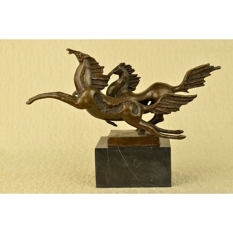 Signed Original Milo Dual Imitative Horses Imitative Horse Modern Art Abstract Sculpture Statue Sale