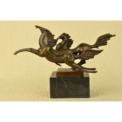 Signed Original Milo Dual Imitative Horses Imitative Horse Modern Art Abstract Sculpture Statue Sale