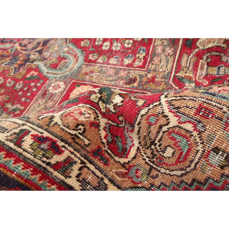 ECARPETGALLERY Hand-knotted Antalya Vintage Red Wool Rug - 6'7 x 9'6