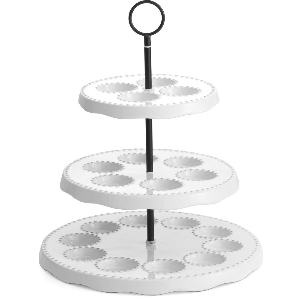 Bianca Bead 3-tier Server with Stand